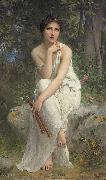 Charles-Amable Lenoir Flute Player oil painting artist